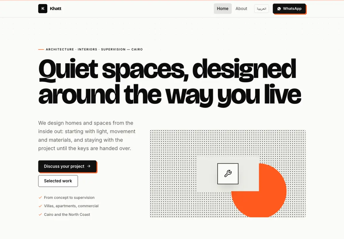 Mono Flux template — desktop preview