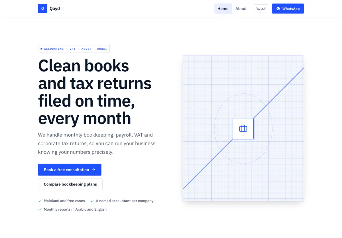 Vector template — desktop preview