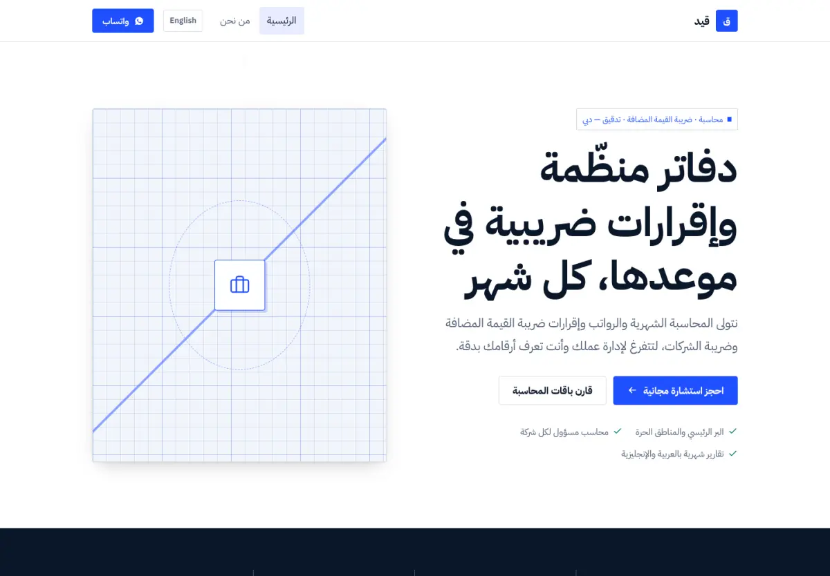 قالب فيكتور — معاينة سطح المكتب